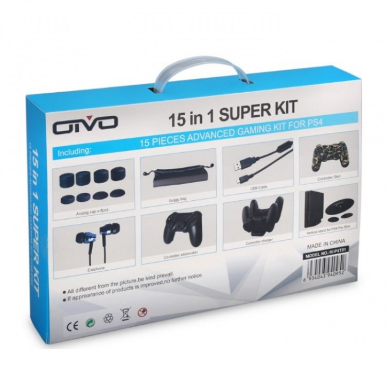 OIVO 15 in 1 Super Kit for PS4 